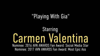 Carmen Valentina - Lesbian Pornstars Carmen Valentina and Gia Love Eat Pussy - hotmovs.com