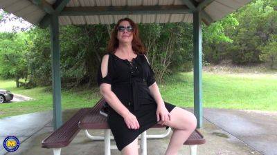 Naughty Mature Bunny Is Always Wet As Rain When She Plays With Her Unshaved Pussy - MatureNl - hotmovs.com - Usa