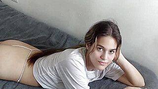 My little stepsister convinces me with a hard ass fuck in exchange for letting her have a boyfriend. I cum inside her. - ah-me.com