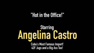 Thick BBW Latina Angelina Castro Fucks her Curvy Cuban Cunt - hotmovs.com - Cuba