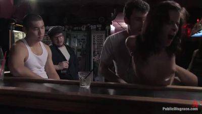 Cecilia Vega Is Bound, Fucked And Used By A Bar Full Of Strangers - Kink - hotmovs.com