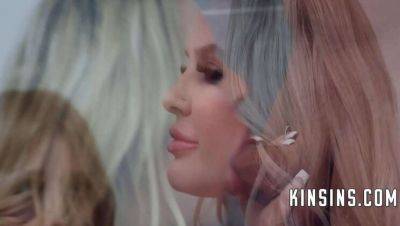 Melody Marks - Jenna Starr - Joshua Lewis - Step Mom Teaches Step Son and Step Daughter in Homeschool Threesome - veryfreeporn.com