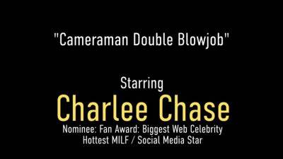 Charlee Chase Strokes Cock while Licking Brooke Tylers Cunt - hotmovs.com