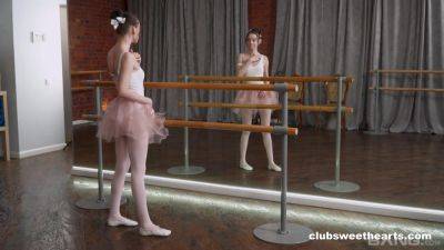 Pure Kittie goes from pirouettes to pleasuring her pussy - hotmovs.com