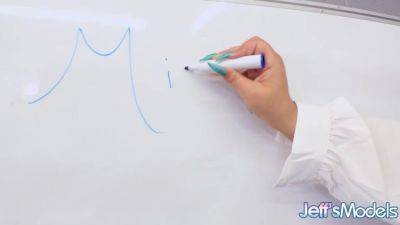 Thick BBW Teacher Chloe Klein Rides a Big Dildo - hotmovs.com