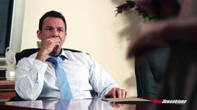 Skin Diamond - Boss nails Skin Diamond's tight pussy in the office - sexu.com