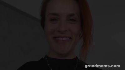 Mature Redhead Prepares Her Pussy For You With A Glass Dildo By - Grand Mams - hotmovs.com