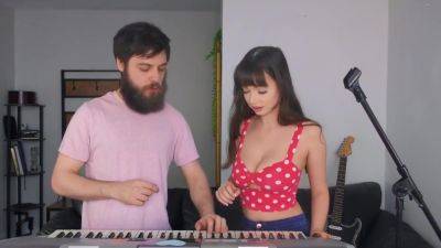 The Girl With The Dark Hair And Her Friend Recording Homemade - hotmovs.com