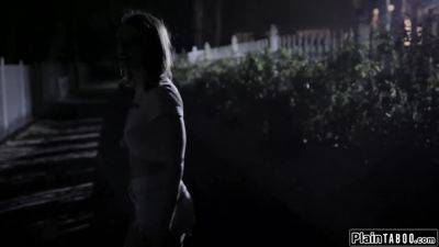 Brunette finds herself trapped in a stable with another teen - hotmovs.com