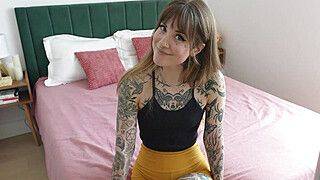 My girlfriend's hot tatted sister begs for a creampie - Awlivv - ah-me.com