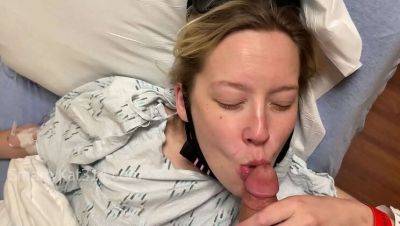 Blonde Nurse Blows Boyfriend in Hospital Pre-Op Room - Almost Caught by Surgeon! Ft. SmartyKat314 - porntry.com