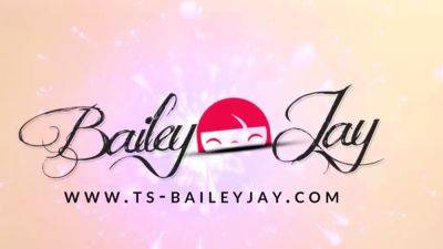 Bailey shows you how to stroke her dick right - drtvid.com