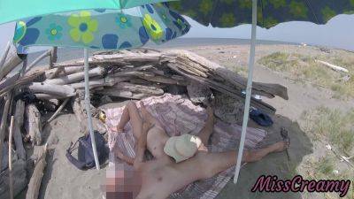 On A Nudist Beach In Tenerife, The Stepdaughter Jerks Off Her Stepfathers Cock Without Shame - Lilly Peterson - hclips.com