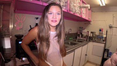 Fucked My Girlfriends Coworker Inside A Bikini Barista Stand - Venessas Butt - hclips.com