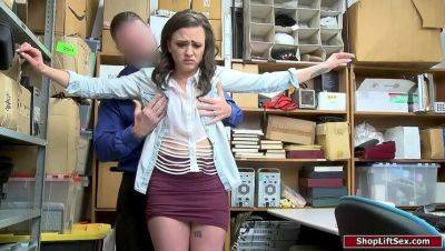 Alex More - Store Officer Punishes Female Thief with Rough Anal Sex - veryfreeporn.com