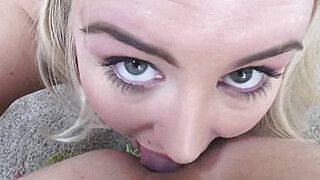 Summer Day - Blondie Summer Day Deepthroats a Big Cock and begs for Anal - ah-me.com