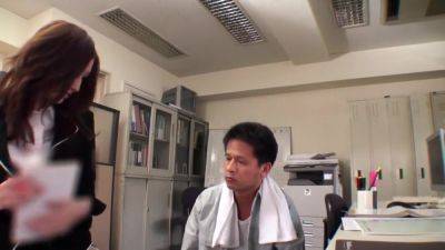 Horny Japanese Slut In Crazy Office, Fishnet Jav Clip - hotmovs.com - Japan