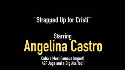 Cuban BBW Angelina Castro StrapOn Fucks Asian Cristi Ann - hotmovs.com - Cuba