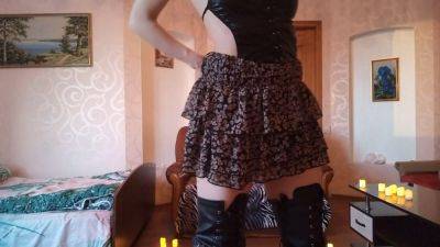 Redhead Cherry Overrknees Boot Play - hotmovs.com