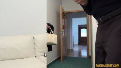 James Brossman's cock-hungry czech babe Cindy Shine gets her small tits fucked hard during her fake casting call - sexu.com - Czech Republic