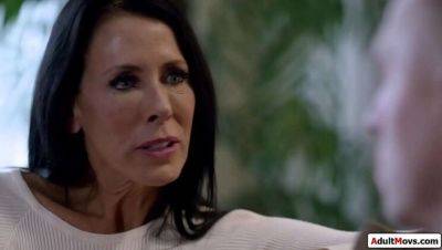 Reagan Foxx - Alex Mack - Stepmom Reagan Foxx Watches Step Son Alex Mack Jerk Off in Front of Her - veryfreeporn.com