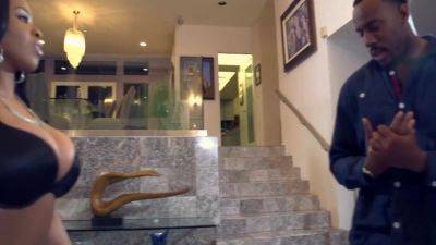 Two Stunning Ebony Chicks Are Riding Dudes Monster Black - hotmovs.com