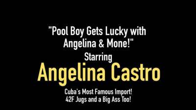 Cuban BBW Angelina Castro Sucks Big Black Cock with Mone - hotmovs.com - Cuba
