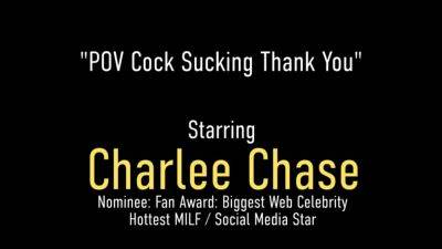 MILF Charlee Chase Glazed with Cum after Sucking Hard Cock - hotmovs.com