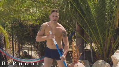 Lisey Sweet, Alexander Kelly And Wolf Hudson - Hot Pool Boys Girlfriend Initiates Bisexual 3some With His Boss - hotmovs.com