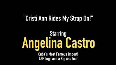 Thick BBW Angelina Castro Fucks Curvy Cristi Ann with a Cock - hotmovs.com