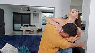 Hailey Rose - BANGBROS - Max Fills Penetrates His Step Sister Hailey Rose's Pussy In Different Positions & Makes Her Moan In Pleasure - ah-me.com