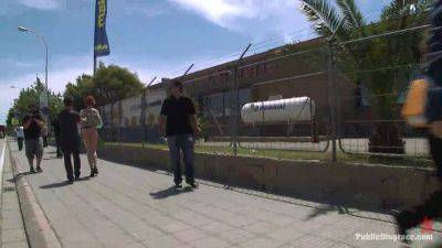 European Cutie Made To Jack Off A Stranger And Walk Through The Streets With His Cum On Her Face - Kink - hotmovs.com