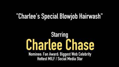 Big Titty Cougar Charlee Chase Washes Hair Sucks a Cock - hotmovs.com