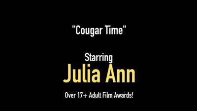 Dick Starved Cougar Julia Ann Pleases 2 Lucky Hard Cocks - hotmovs.com