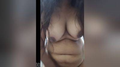 Indian Gf Sexybitch Making Selfie Video For Boyfriend, Hard Boobs Press And Masturbation Mms - desi-porntube.com - India