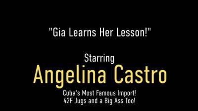 Sara Jay - Angelina Castro - Gia Love Takes Lesbian Sex Lessons with Angelina Castro and Sara Jay - hotmovs.com