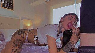 Hot Sexy - Hot Point of view BLOWJOB! SEXY Latin GIRL TUGS at Me - 60fps AMATEUR VIDEO! - ah-me.com