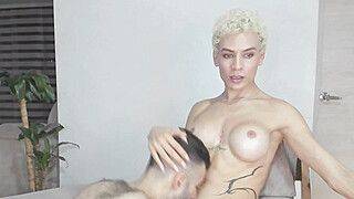 Thirst Man All In Blowjob To A Transwoman - ah-me.com