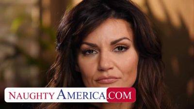 Becky Bandini In Big-boob Milf Joins Jocks For A Wild Threesome - hotmovs.com - Usa