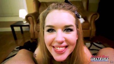 Horny Busty Blonde Stacie Sucks A Hard Cock And Gets Banged! - hclips.com