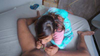 Delhi Real Blowjob Video, She Got Accidently Cum In Mouth And She Enjoy His Hot Cum - desi-porntube.com - India