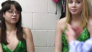 Hot Sexy - Best Sex - Besties gagging and riding in backroom - ah-me.com