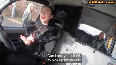 Cockhungry babes pounded in car in 3some - hotmovs.com