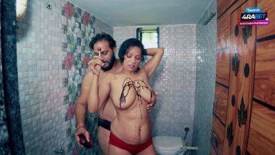 Desi stepmom fucked hard in the bathroom by her stepson - hclips.com - Usa