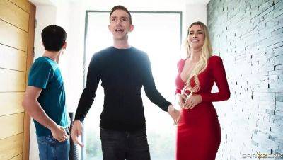 Danny D - Ema Karter - Double Dick Threesome with Ema Karter - Big Tits Blowjob & Cumshot - porntry.com - Britain