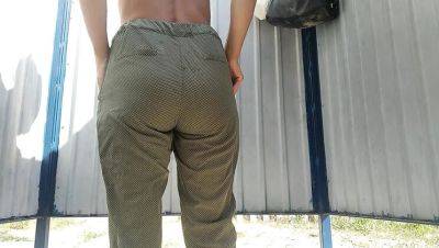 SexyAnka Tanned Slim MILF Hairy Pussy Beach Locker Room Panties Change - porntry.com - Ukraine