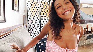 I sucked the Gringo to the balls and then he fucked me deliciously on the couch - ah-me.com