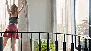 Club Sweethearts Lilli Mays - Lilli gets horny behind the glass - ah-me.com