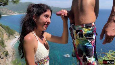 Public Dick Flashing - Girl Help Me To Cum In Mountains - hclips.com - Russia