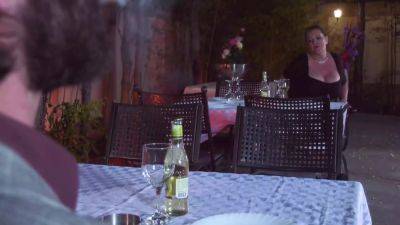 Chubby With Big Tits Seduces Him To Fuck Outside - hotmovs.com